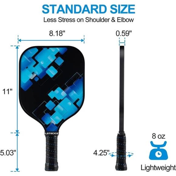 Pickleball Paddles, USAPA Standard Pickleball Paddles Set of 4 or 2 Rackets - Picture 4 of 7